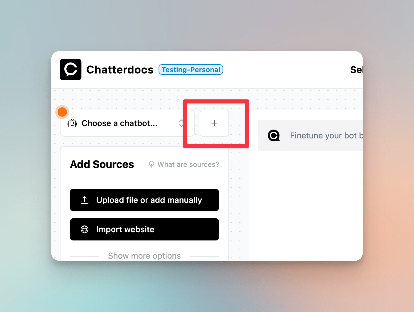 Create a new chatbot